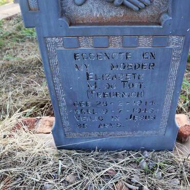 TOIT Elizabeth M., du nee TREURNICH 1914-1946