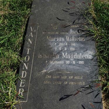 TONDER Marius Wilhelm, van 1916-1991 & Isabella Magdalena BLIGNAUT 1915-