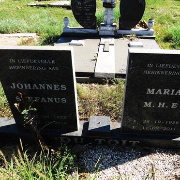 TOIT Johannes Stefanus, du 1922-2016 & Maria M.H.E. 1926-2011