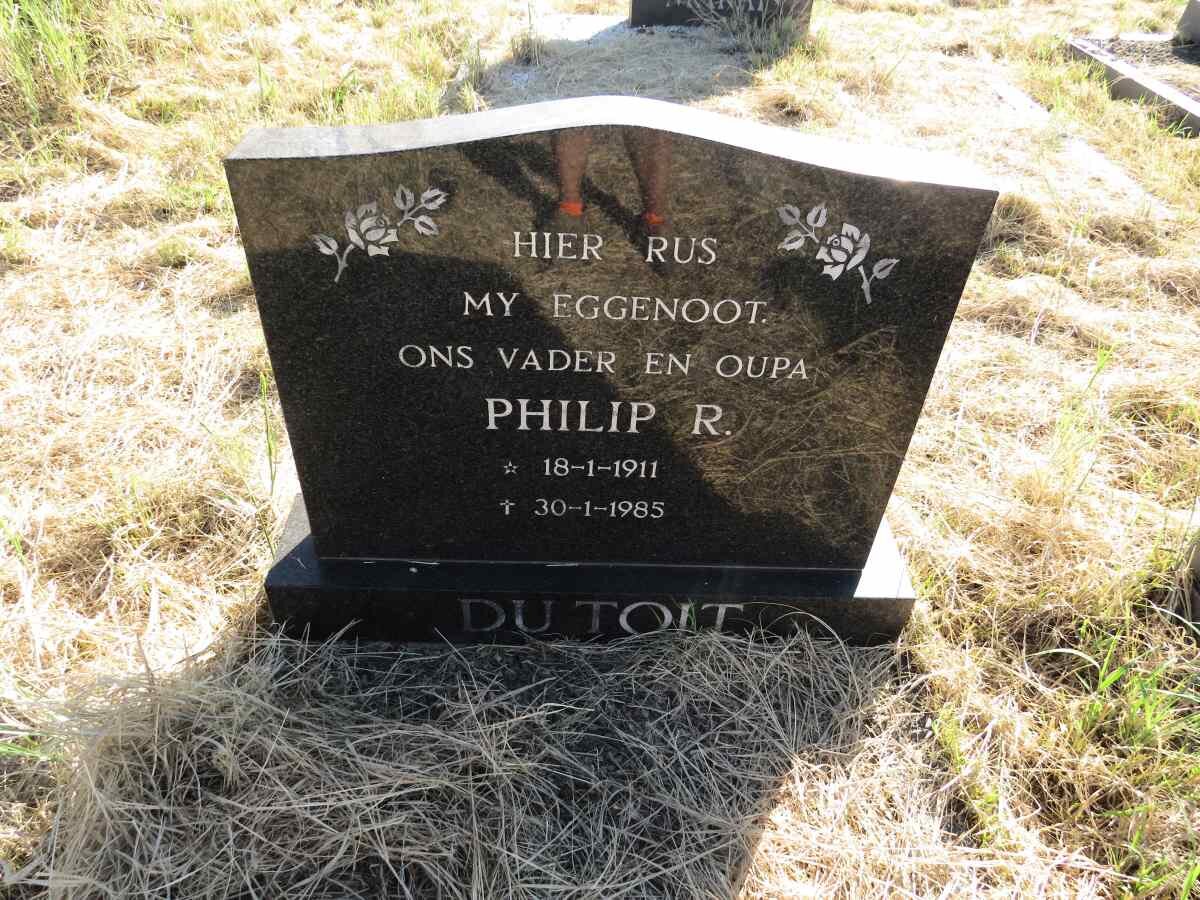 TOIT Philip R., du 1911-1985
