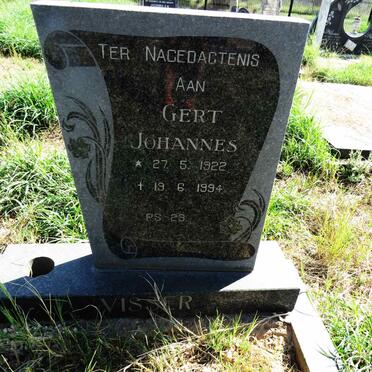 VISSER Gert Johannes 1922-1994