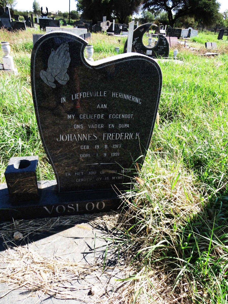 VOSLOO Johannes Frederick 1917-1991