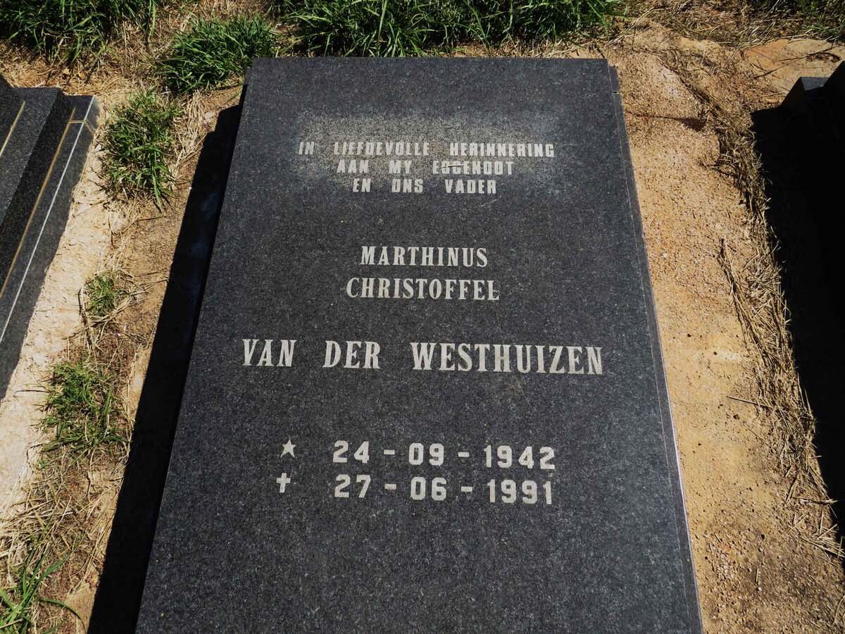 WESTHUIZEN Marthinus Christoffel, van der 1942-1991