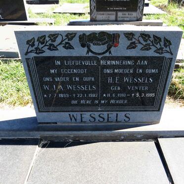 WESSELS W.J.A. 1899-1982 & H.E. VENTER 1910-1995