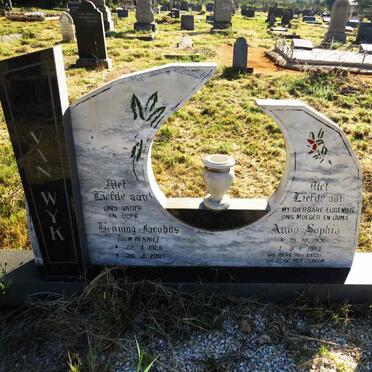 WYK Henning Jacobus, van 1928-2007 & Anna Sophia 1931-1988