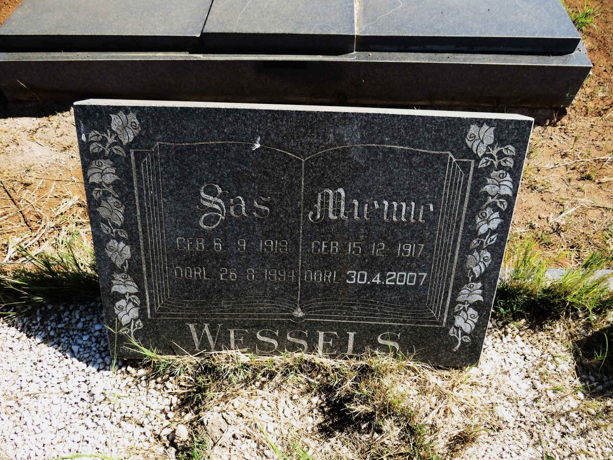 WESSELS Sas 1919-1994 & Miemie 1917-2007