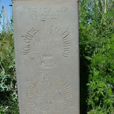 VUUREN Jacobus J., J.v. 1816-1867 &amp; Cornelia M. VENTER 1823-1895