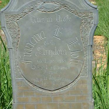 ELOFF Francina E. nee STRYDOM 1856-1942