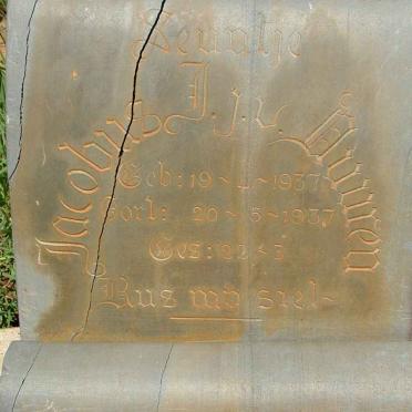 VUUREN Jacobus J., J.v. 1937-1937