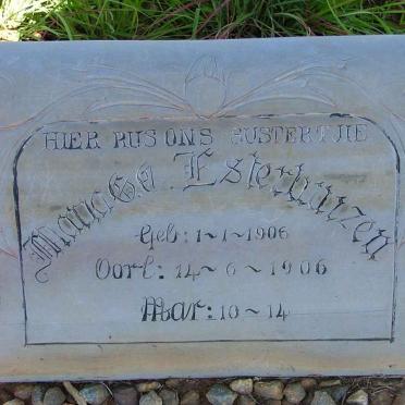 ESTERHUIZEN Maria G.?. 1905-1906