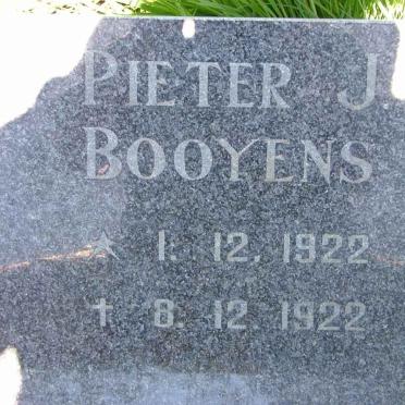 BOOYENS Pieter J. 1922-1922