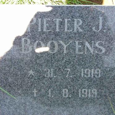 BOOYENS Pieter J. 1919-1919