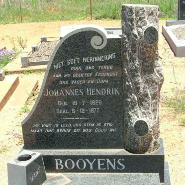BOOYENS Johannes Hendrik 1926-1977