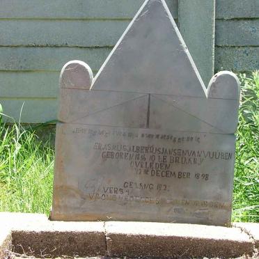 VUUREN Erasmus Albertus, Jansen van 1856-1898