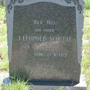 SCHUTTE J. Leopold 1883-1925