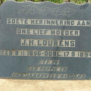 LOURENS J.H. 1856-1894