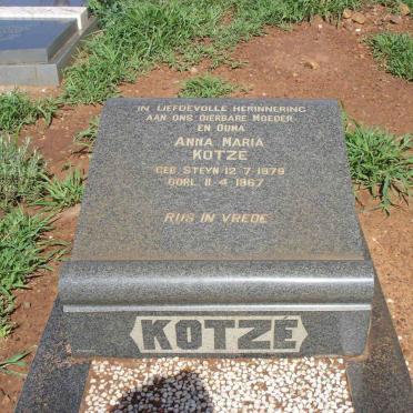 KOTZE Anna Maria nee STEYN 1879-1967