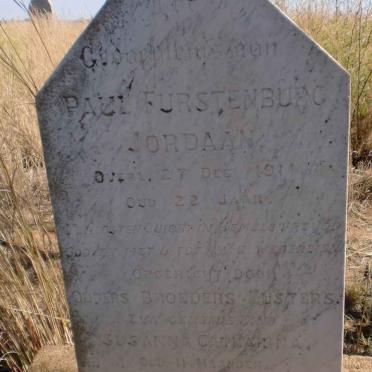 JORDAAN Paul Furstenburg -1911