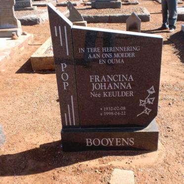 BOOYENS Francina Johanna nee KEULDER 1932-1998