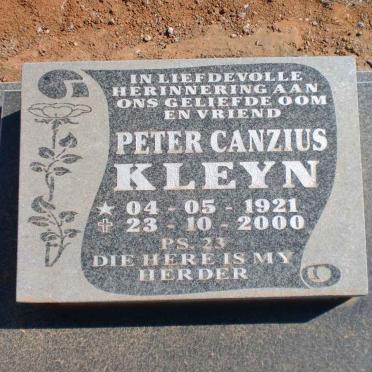 KLEYN Peter Canzuis 1921-2000