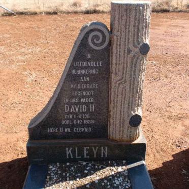 KLEYN David H. 1911-1958