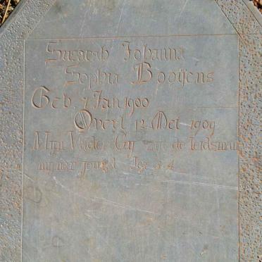 BOOYENS Susarah Johanna Sophia 1900-1909
