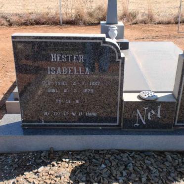 NEL Hester Isabella nee YSSEL 1887-1979
