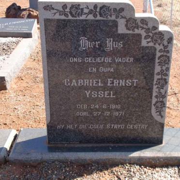 YSSEL Gabriel Ernst 1910-1971 &amp; Engela Wilhelmina Christina DU PLESSIS 1907-1966 :: YSSEL Johan Henning 1945-1964