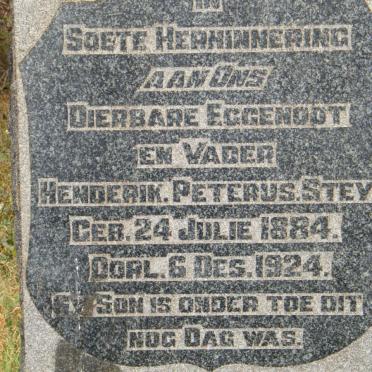 STEYN Henderik Peterus 1884-1924