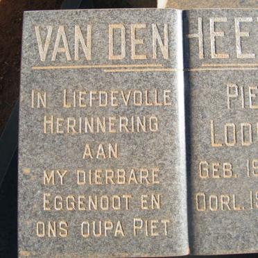 HEEVER Pieter Lodewyk, van den 1913-1991