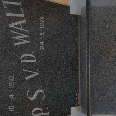 WALT P.S., v.d. 1910-1974