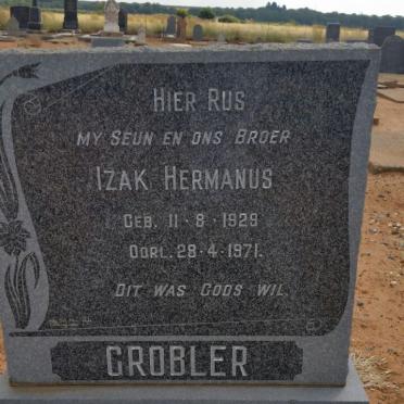 GROBLER Izak Hermanus 1929-1971