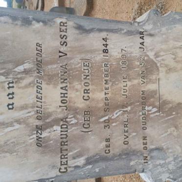 VISSER Gertruida Johanna nee CRONJE 1844-1897