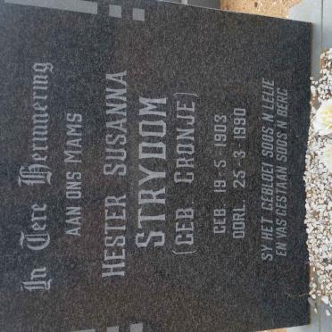 STRYDOM Hester Susanna nee CRONJE 1903-1990