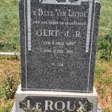 ROUX Gert J.R., le 1889-1971