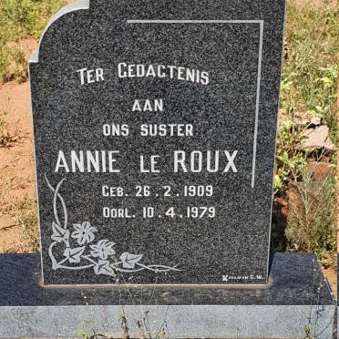 ROUX Annie, le 1909-1979