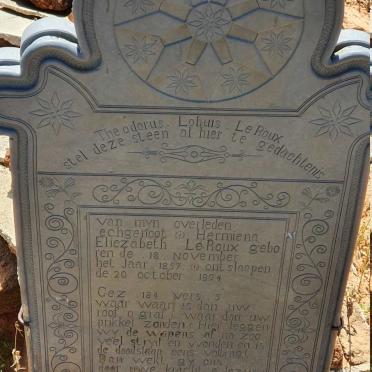 ROUX Hermiena Eliezabeth, le 1857-1894