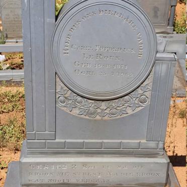 ROUX Carel Frederick, le 1871-1963