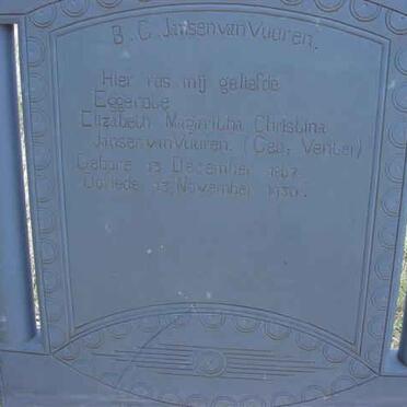 VUUREN Elizabeth Magaritha Christina, Jansen van nee VENTER 1867-1936