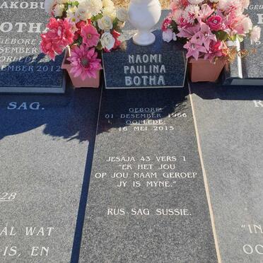 BOTHA Naomi Paulina 1966-2015