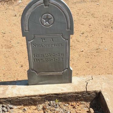 SWANEPOEL P.A. 1930-1931