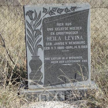 BRITS Heila Levina nee JANSE V. RENSBURG 1888-1968