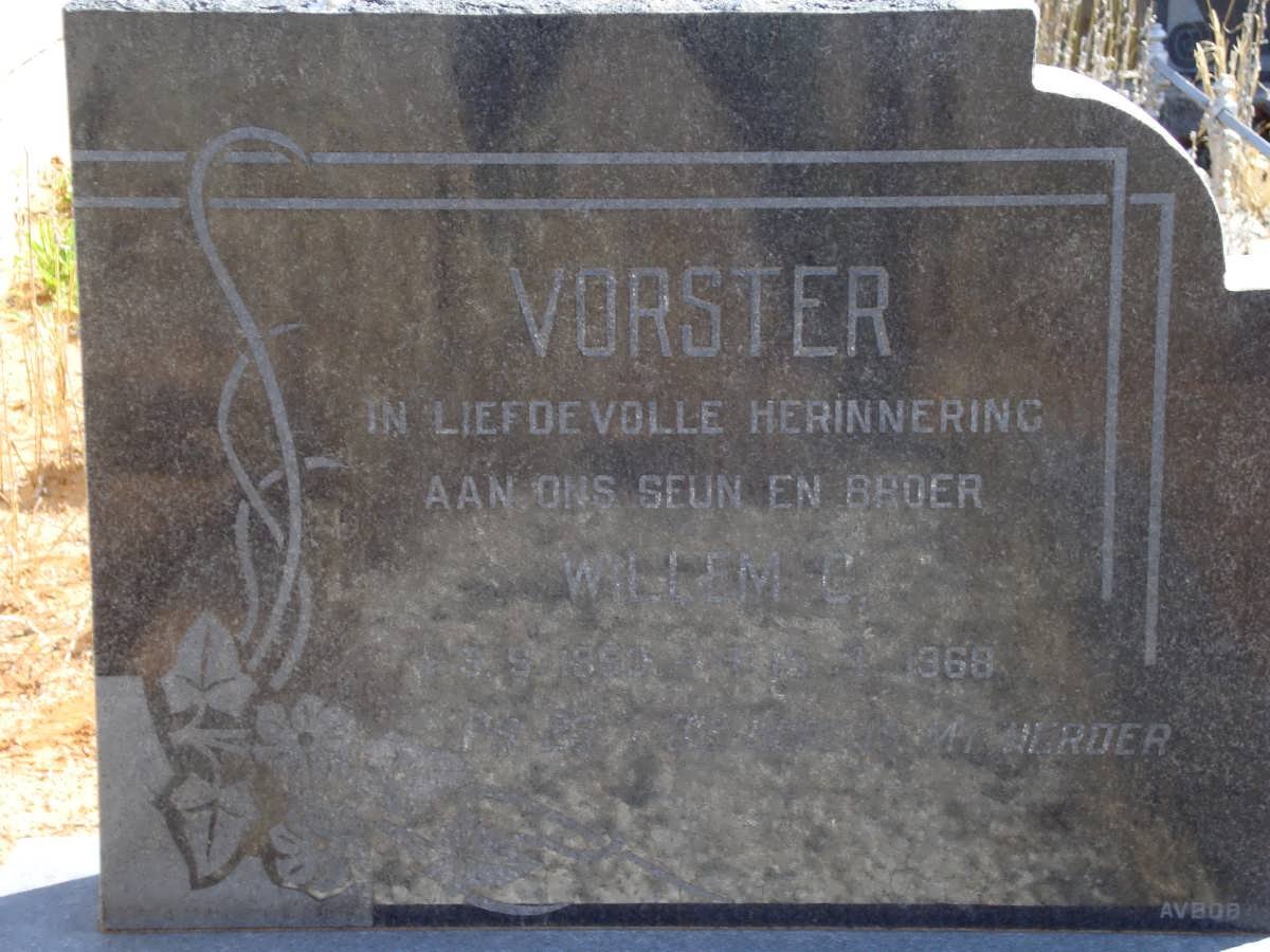 VORSTER Willem C. ?-1968