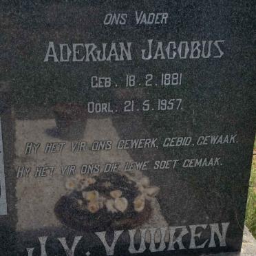 VUUREN Aderjan Jacobus, j.v. 1881-1957