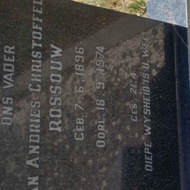 ROSSOUW ?n Andries Christoffel 1896-1974