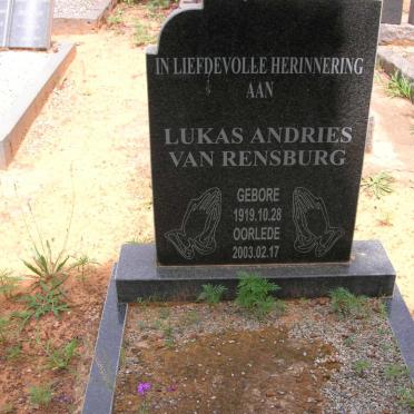 RENSBURG Lukas Andries, van 1919-2003