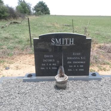 SMITH David Jacobus 1912-2004 &amp; Elsie Johanna S.C. GROENEWALD 1915-2004