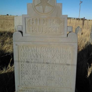 WESTHUIZEN Adam Cornelius Johannes, van der 1858-1900