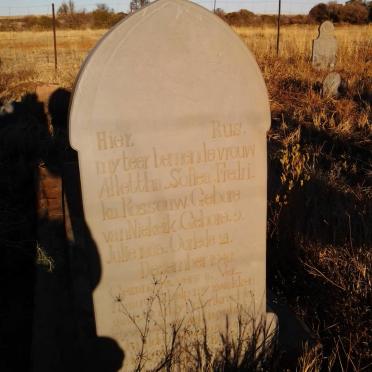 ROSSOUW Allettha Sofiea Fredrika nee VAN NIEKERK 1885-1940