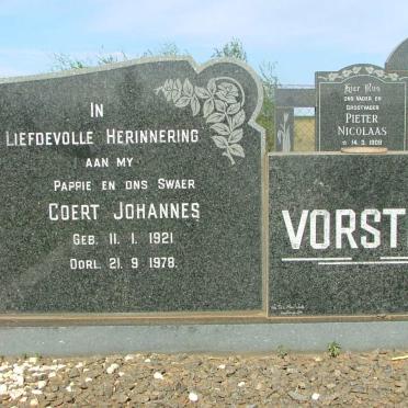 VORSTER Coert Johannes 1921-1978